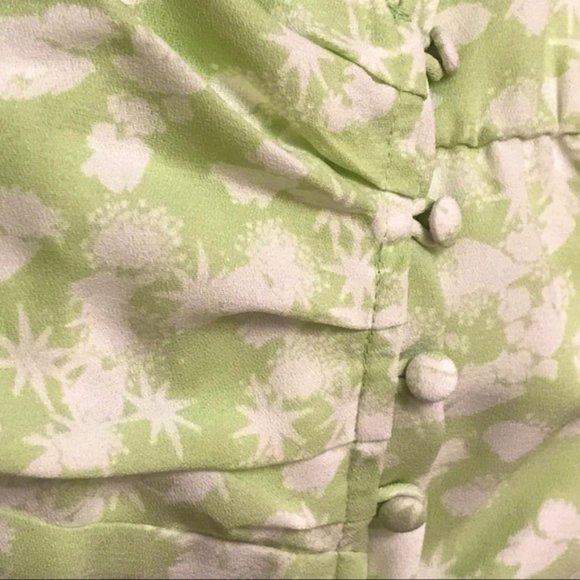 Leith Green Floral Print Wrap Camisole 2X - Picture 2 of 7